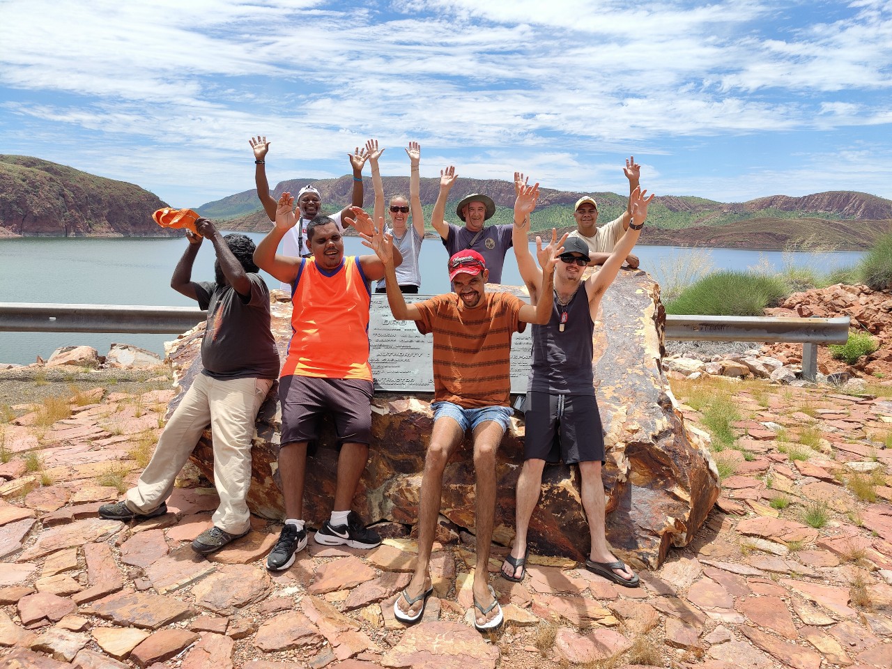 Group at Lake Argyle