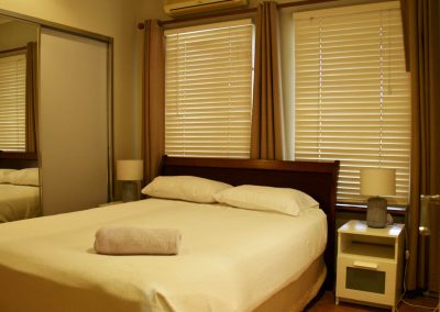 Bed in a bedroom